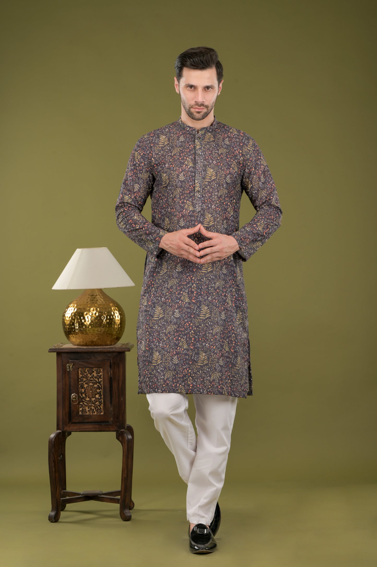 TARANG - Midnight Floral Kurta Set