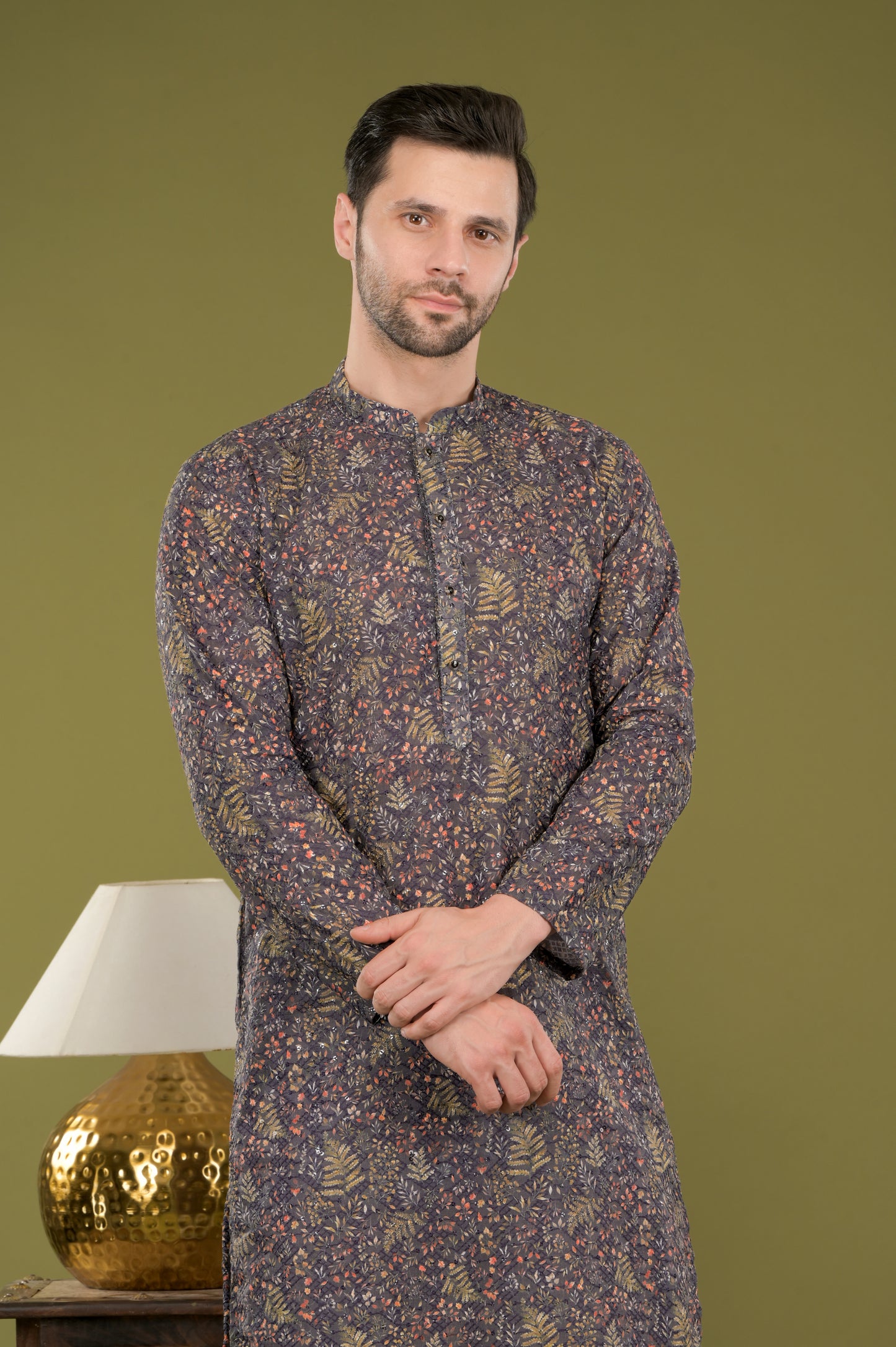 TARANG - Midnight Floral Kurta Set