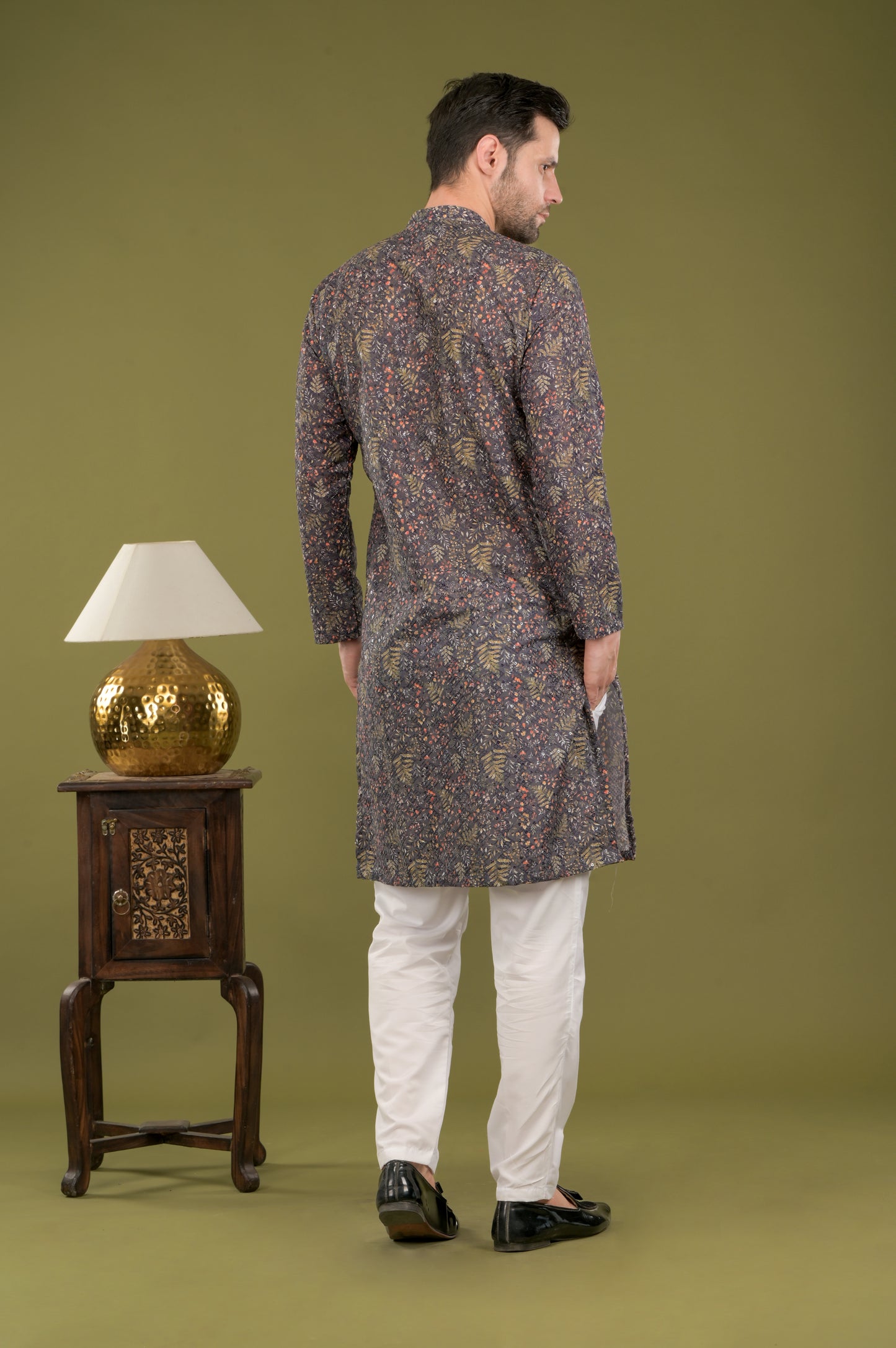TARANG - Midnight Floral Kurta Set