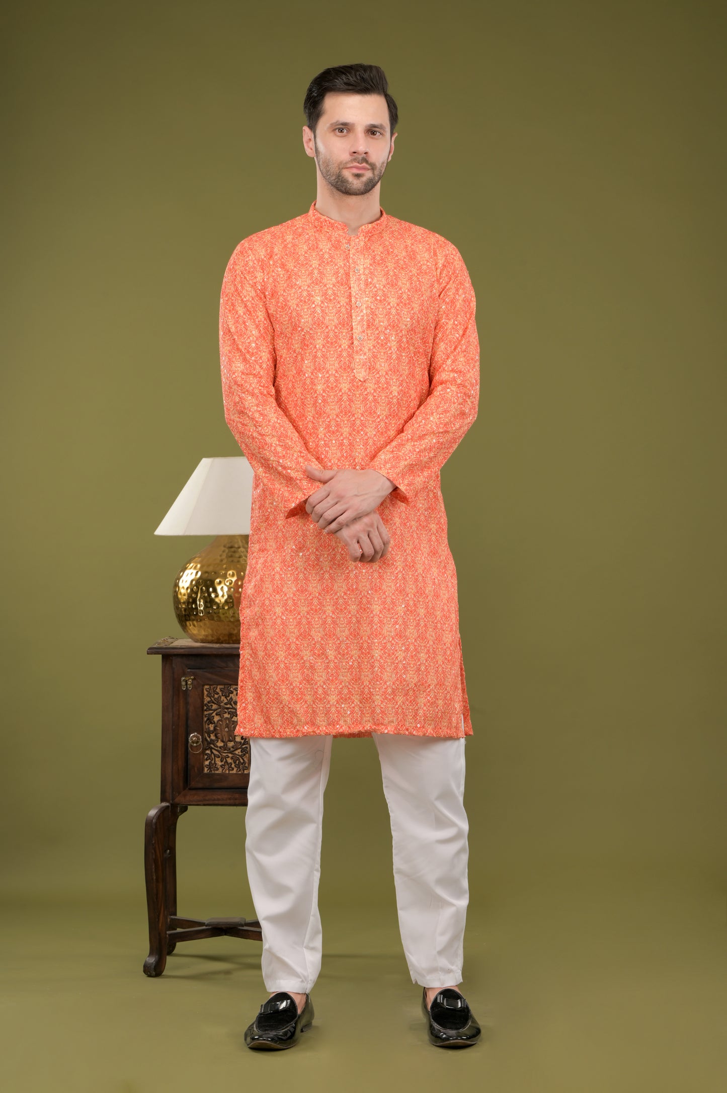 TARANG - Sunset Glow Embroidered Kurta Set