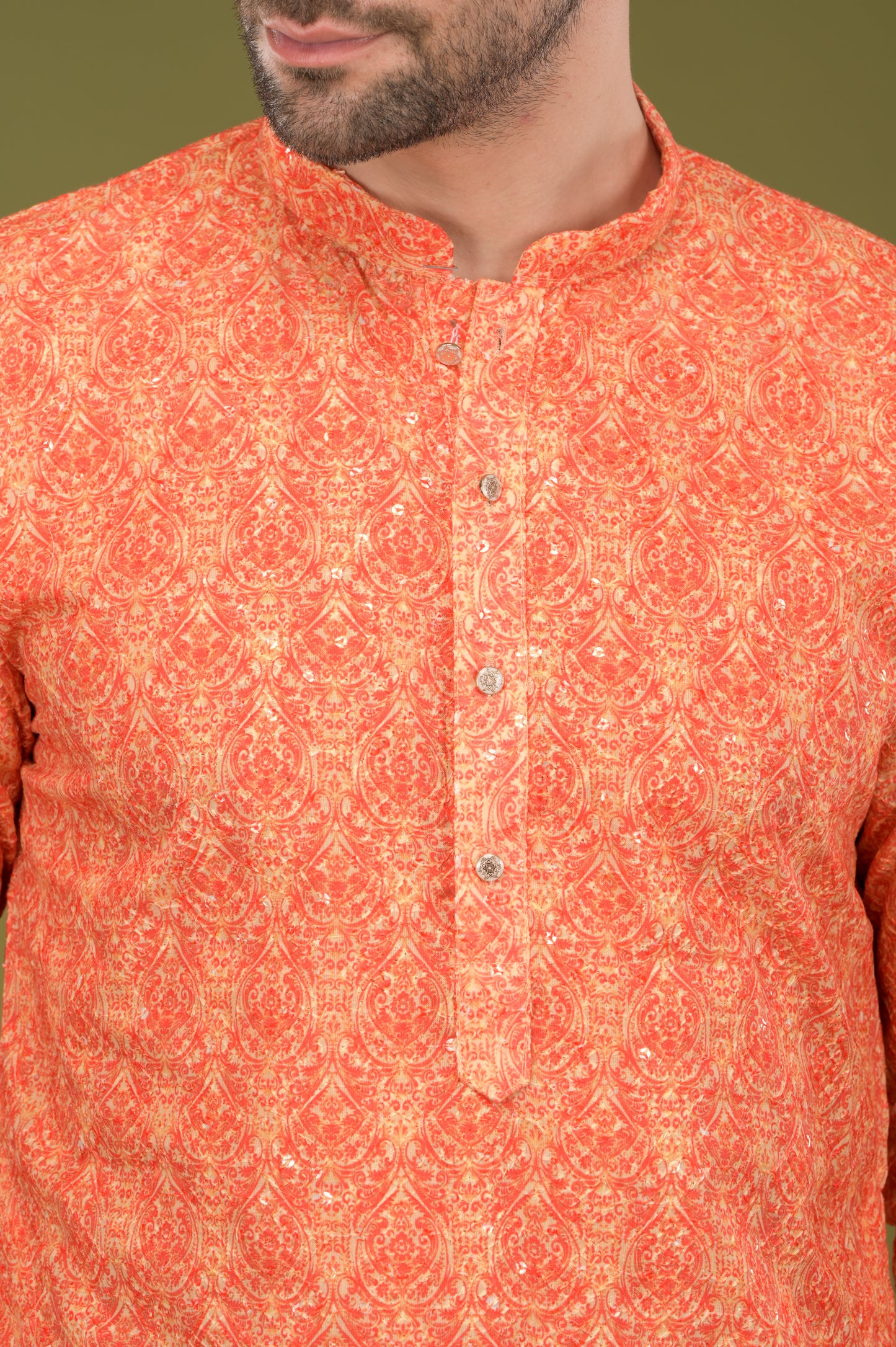 TARANG - Sunset Glow Embroidered Kurta Set