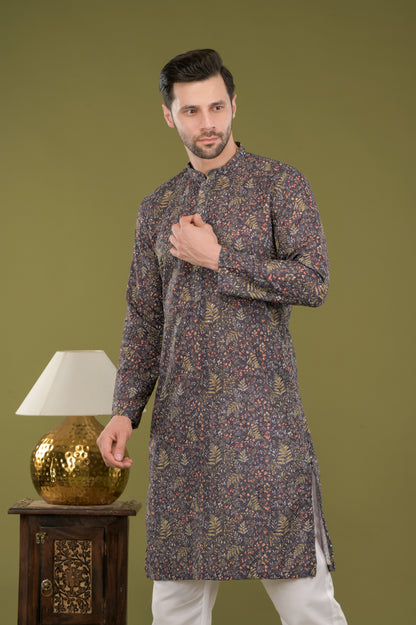TARANG - Midnight Floral Kurta Set