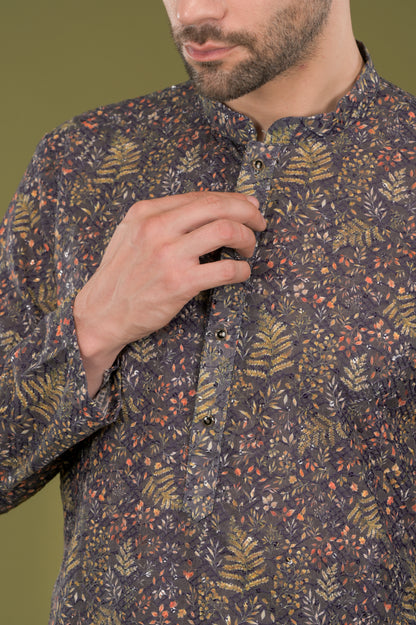 TARANG - Midnight Floral Kurta Set