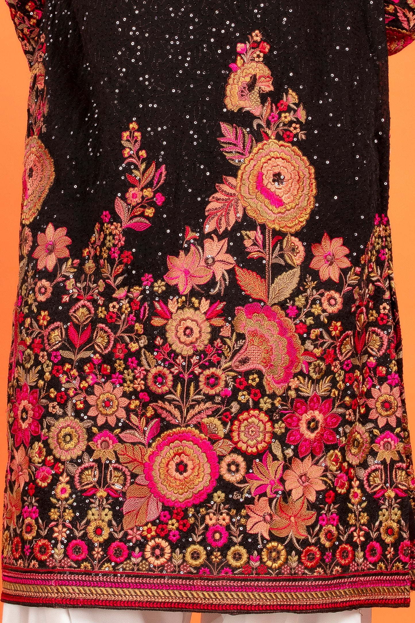 Aarin – Midnight Bloom Embroidered Kurta Patiala Set with Dupatta