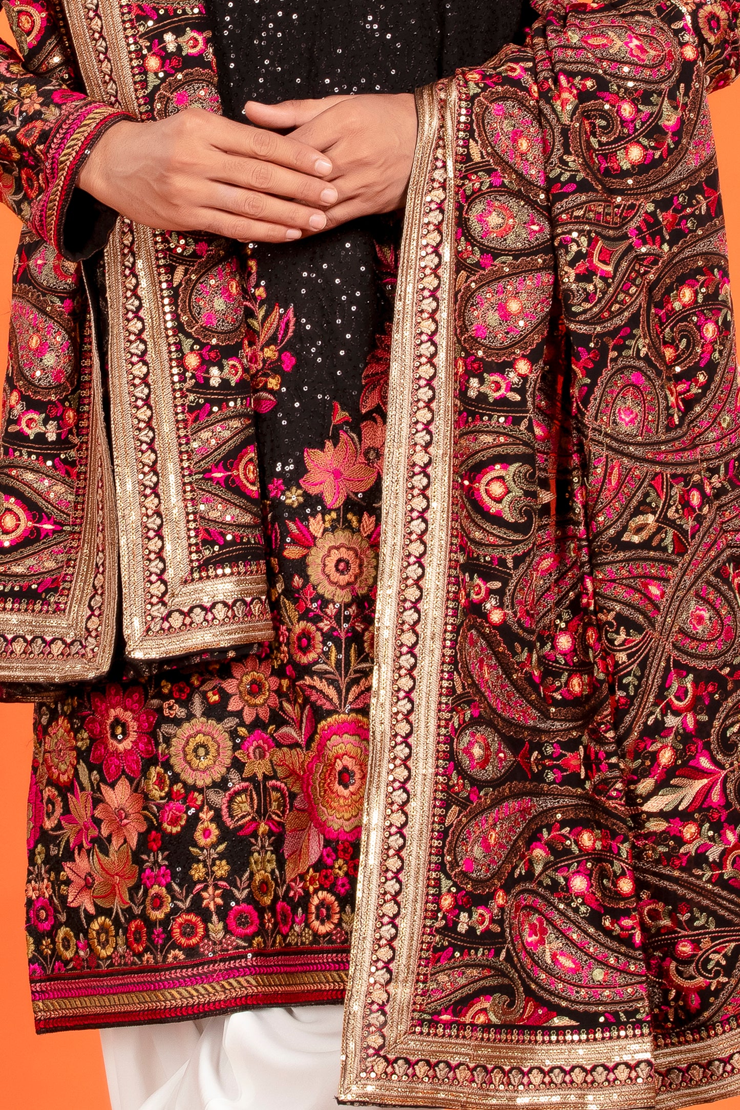 Aarin – Midnight Bloom Embroidered Kurta Patiala Set with Dupatta