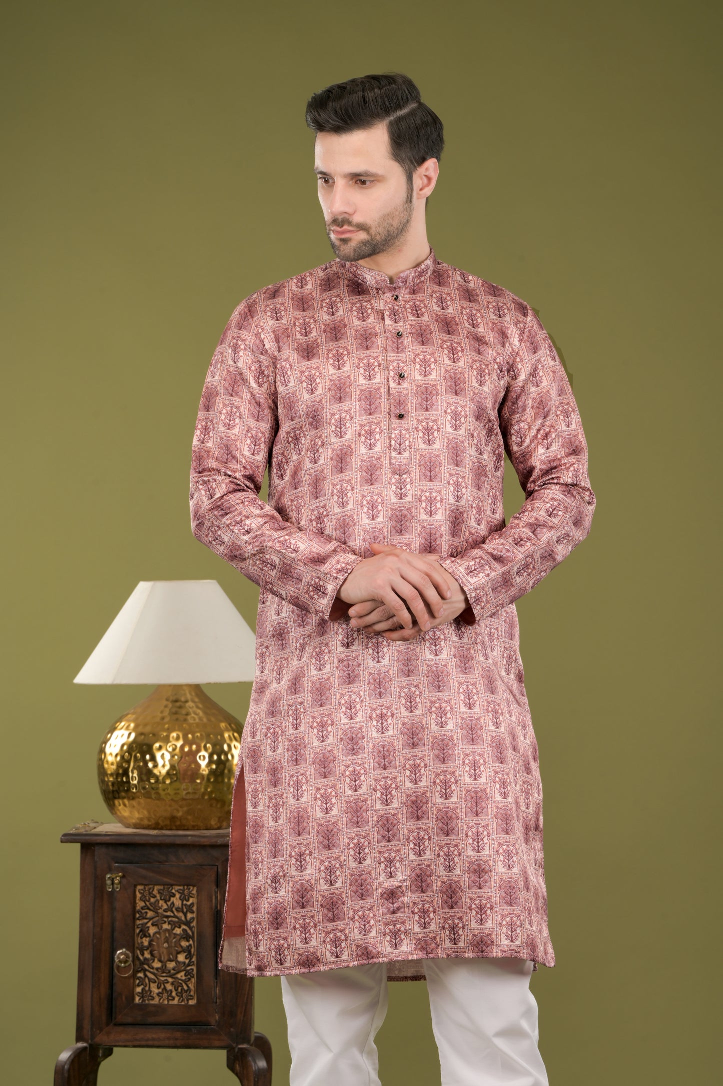 RIVAZ - Vintage Royale Digital Print Kurta Set with Inner Lining
