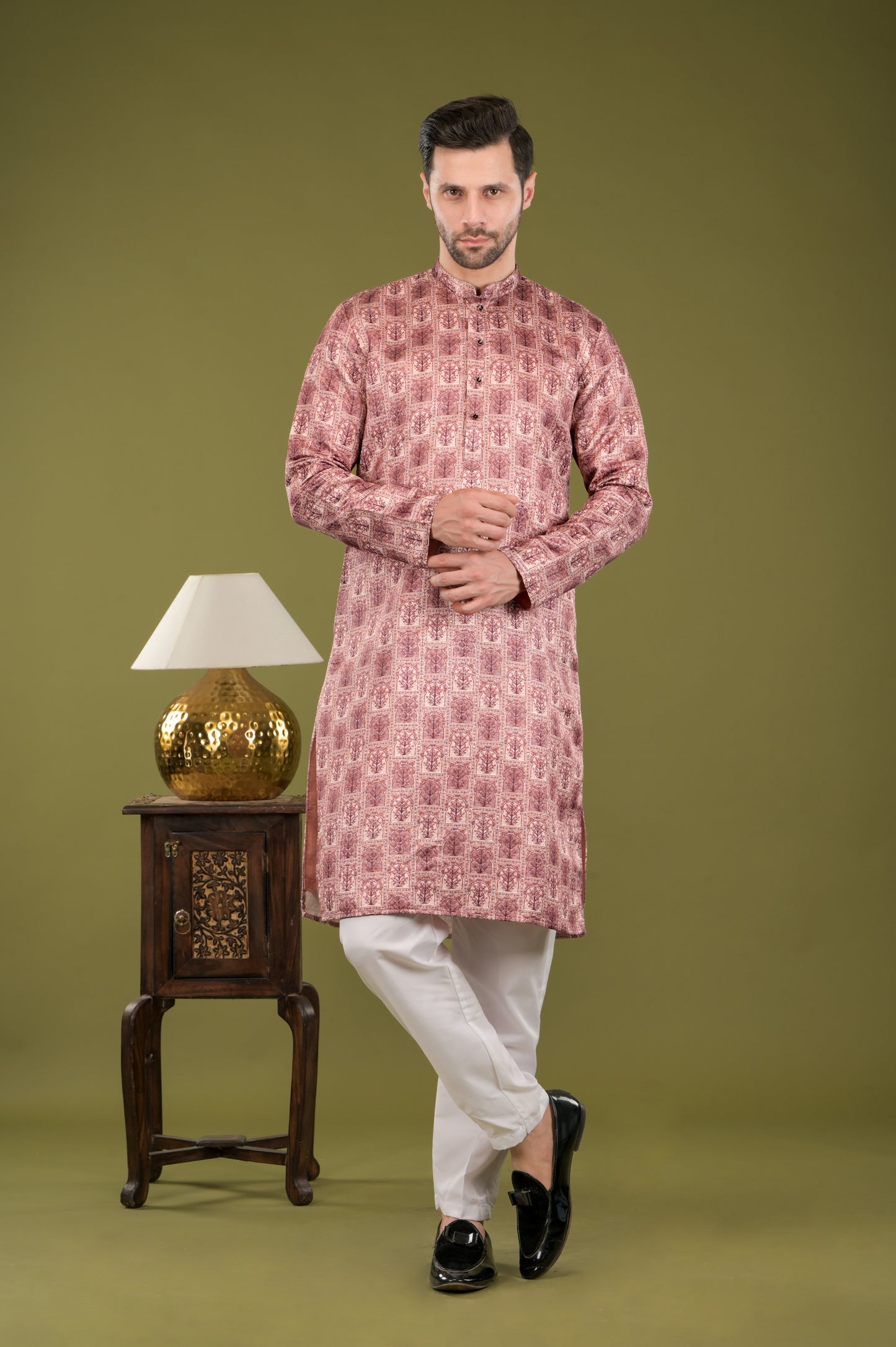 RIVAZ - Vintage Royale Digital Print Kurta Set with Inner Lining