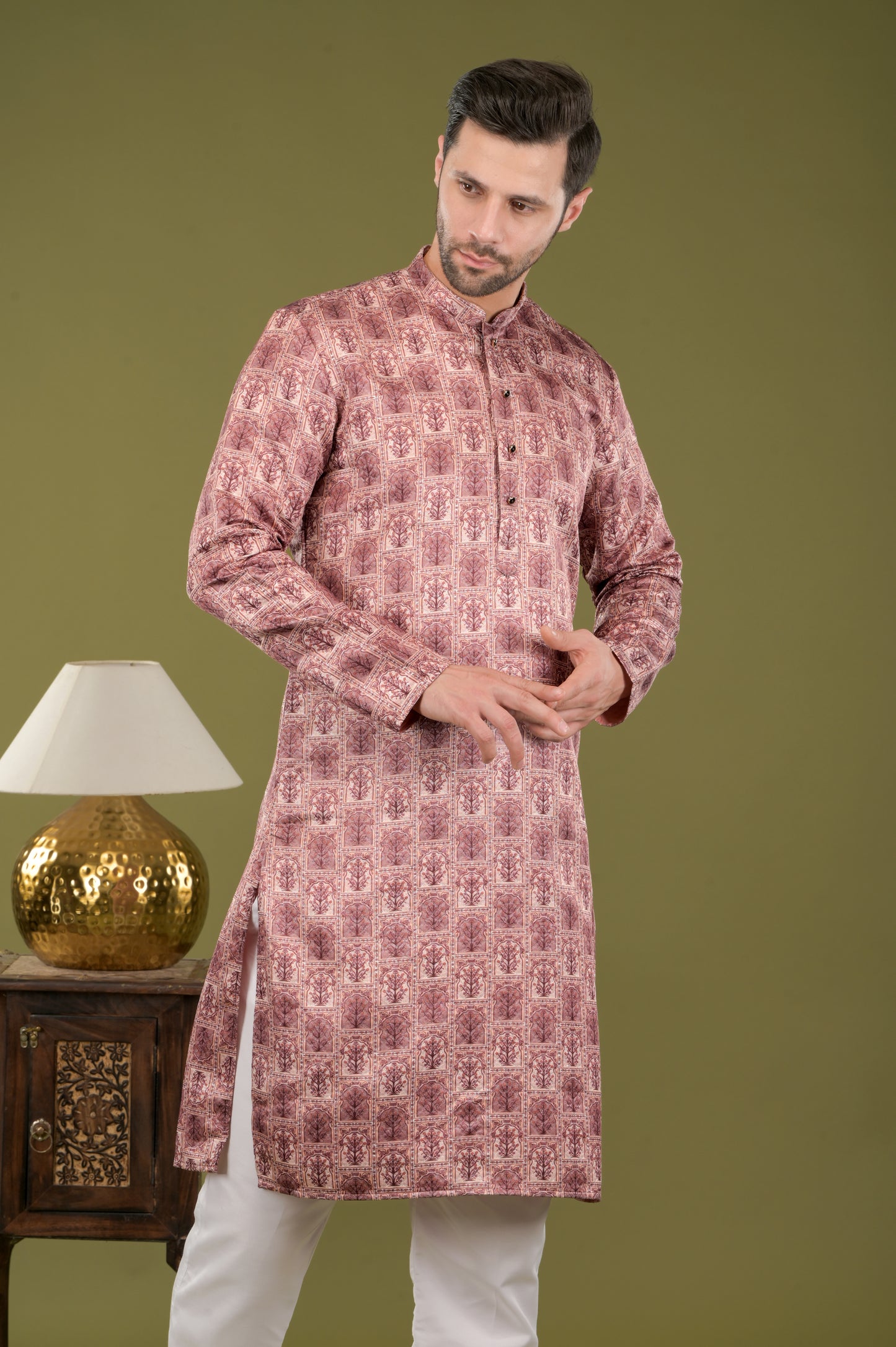 RIVAZ - Vintage Royale Digital Print Kurta Set with Inner Lining