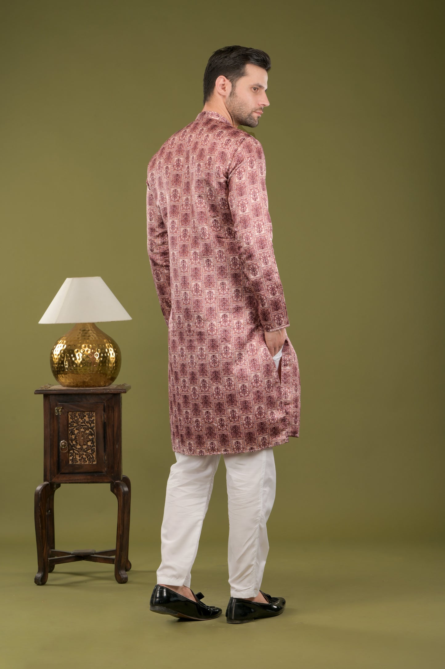 RIVAZ - Vintage Royale Digital Print Kurta Set with Inner Lining